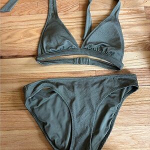Aerie XS Textured Bikini Set